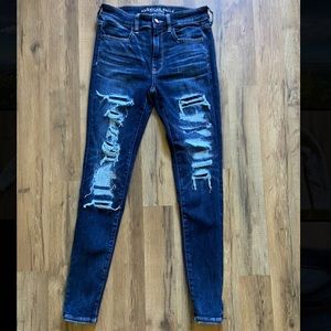 American Eagle super straight stretchX jeans